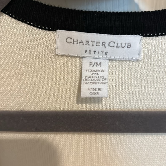 NWOT Charter Club Open Cardigan - Picture 4 of 5